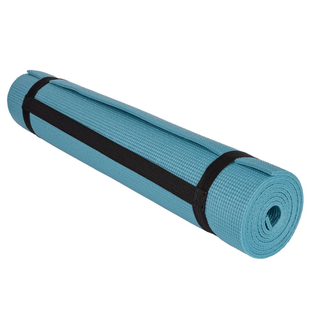 Килимок для йоги PowerPlay 4010 PVC Yoga Mat 173 x 61 x 0.6 см Зелений (PP_4010_Green_(173*0,6))