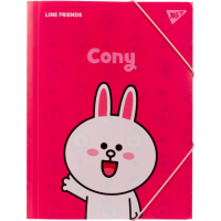 Folder on rubber bands Yes A4 Line Friends Cony (492097)