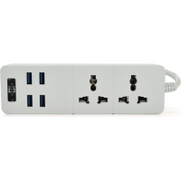 Network power filter Voltronic TV-T07, 2x, 4*USB White (TV-T07-White)