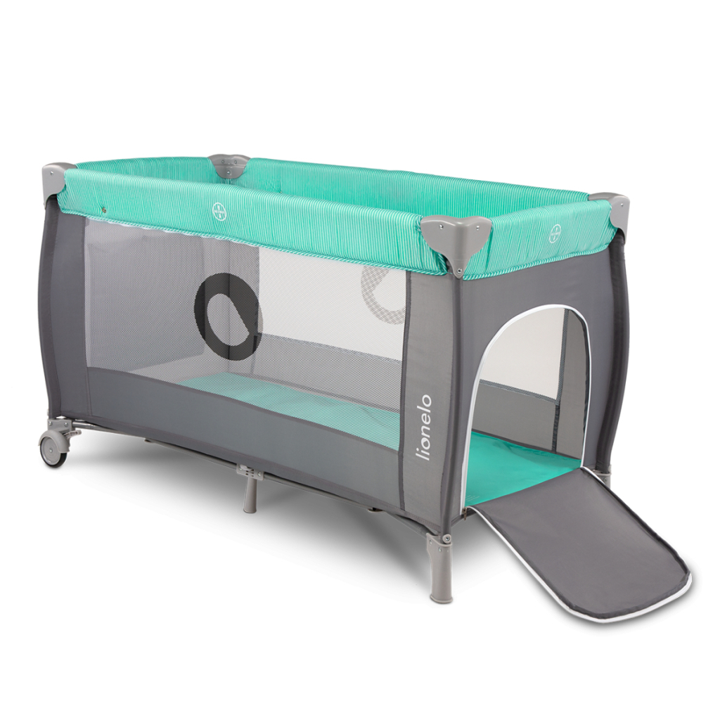 Дитячий манеж Lionelo Sven Plus Turquoise-grey (LO-SVEN PLUS TURQUOISE GREY)