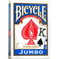 Playing Cards Bicycle Rider Back International Jumbo Index (blue) (JIB001)