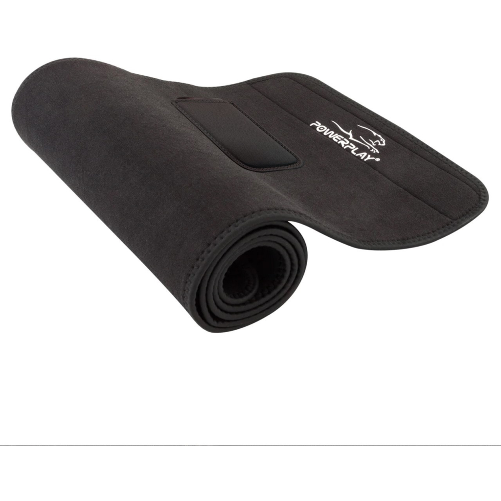 Пояс для схуднення PowerPlay 4301 125 х 30 см + кишеня для смартфона Чорний (PP_4301_Black_125_Pocket)