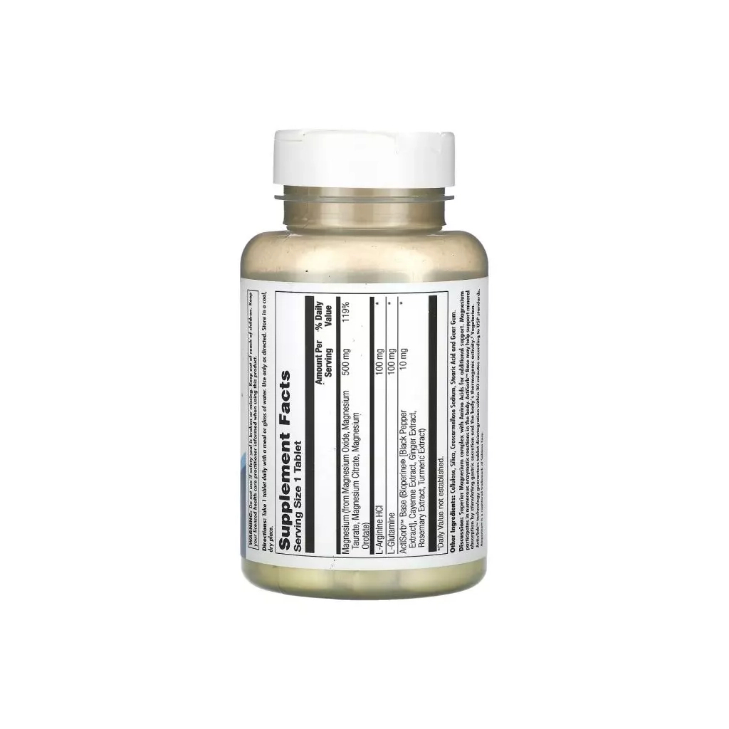 Мінерали KAL Магній, 500 мг, Magnesium, 60 таблеток (CAL-57320)