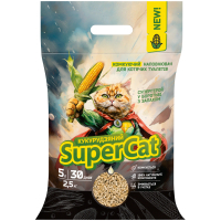 Наповнювач для туалету Super Cat Кукурудзяний комкуючий 2.5 кг (3539)