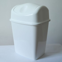 Garbage container MM Plast White marble 27 l (MM 27/white marble)