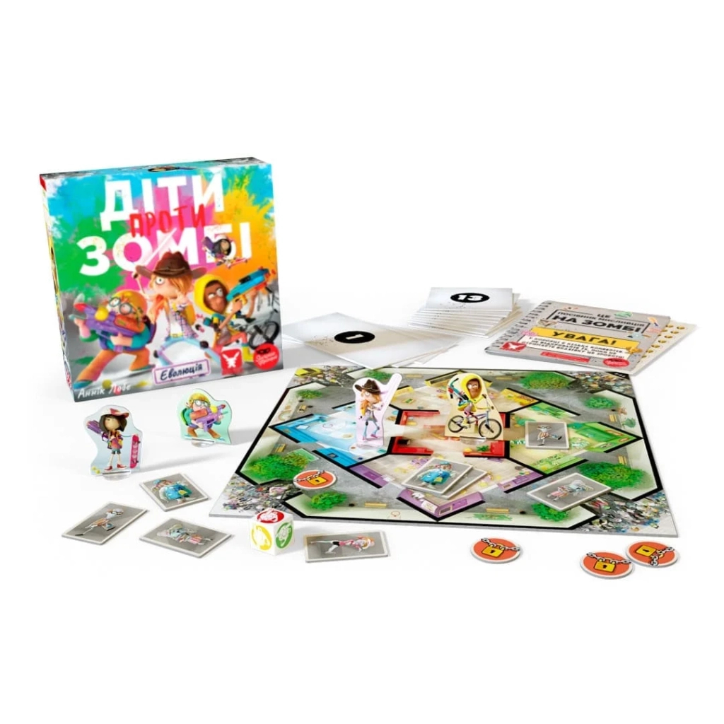 Настільна гра Geekach Games Діти проти зомбі (Zombie Kidz Evolution, Українською) (GKCH016ZKE/ZKE01-2024-26-UA)