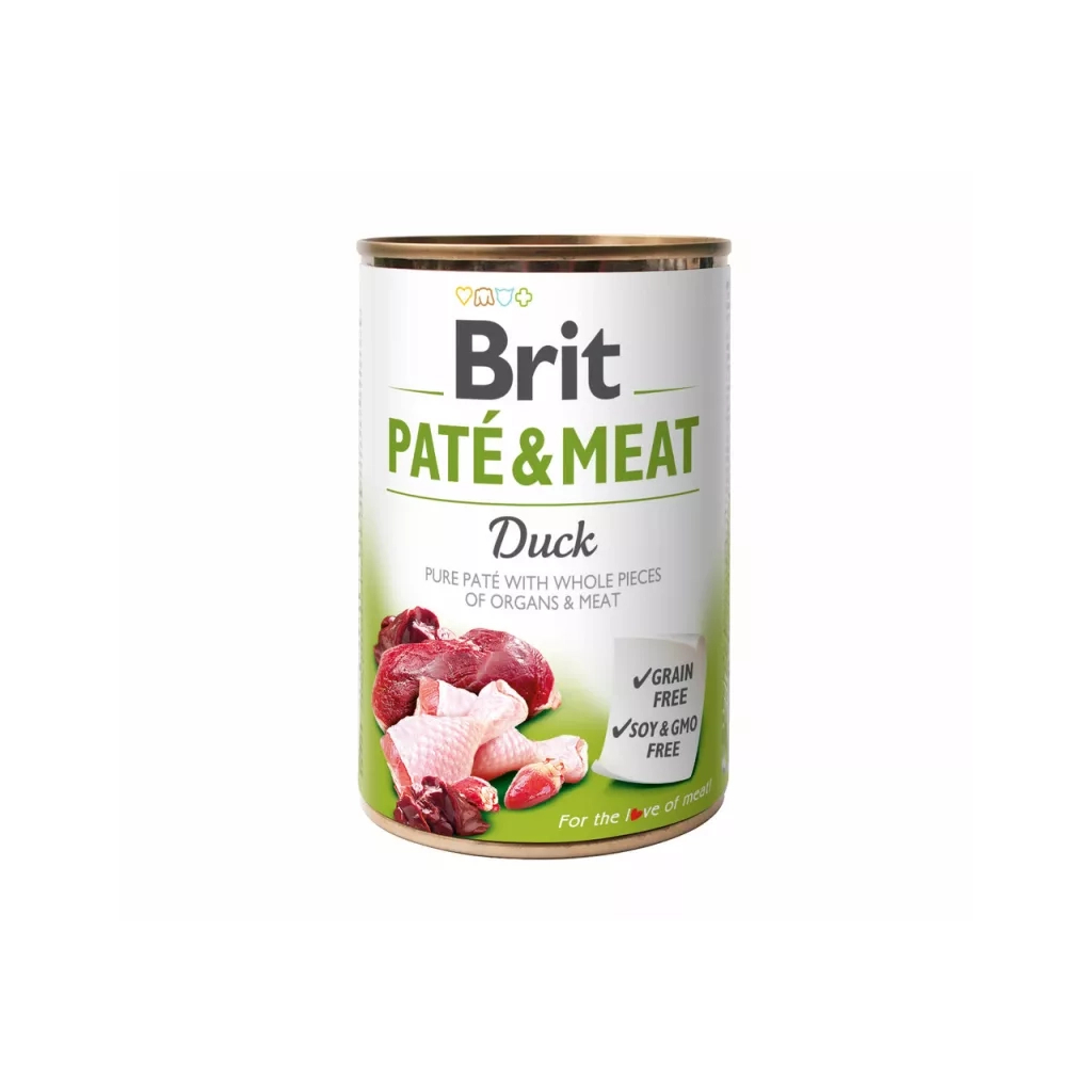 Вологий корм для собак Brit Care Pate and Meat для дорослих собак з качкою (8595602557424) Вологий корм для собак Brit Care Pate and Meat для дорослих собак з качкою (8595602557424)