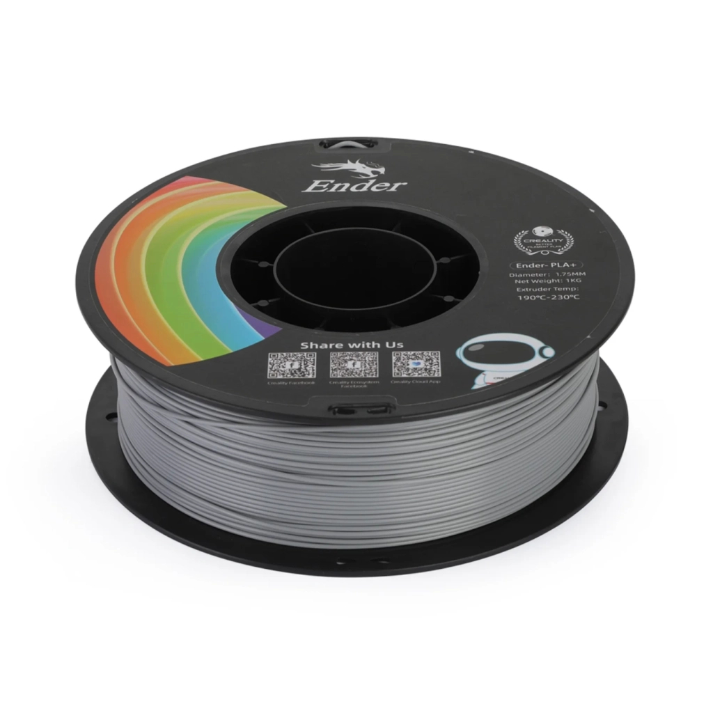 Пластик для 3D-принтера Creality PLA+ 1кг, 1.75мм, gray (3301010308) Пластик для 3D-принтера Creality PLA+ 1кг, 1.75мм, gray (3301010308)
