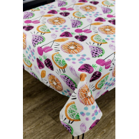 Provence tablecloth Violet cherries 220x136 (033056)