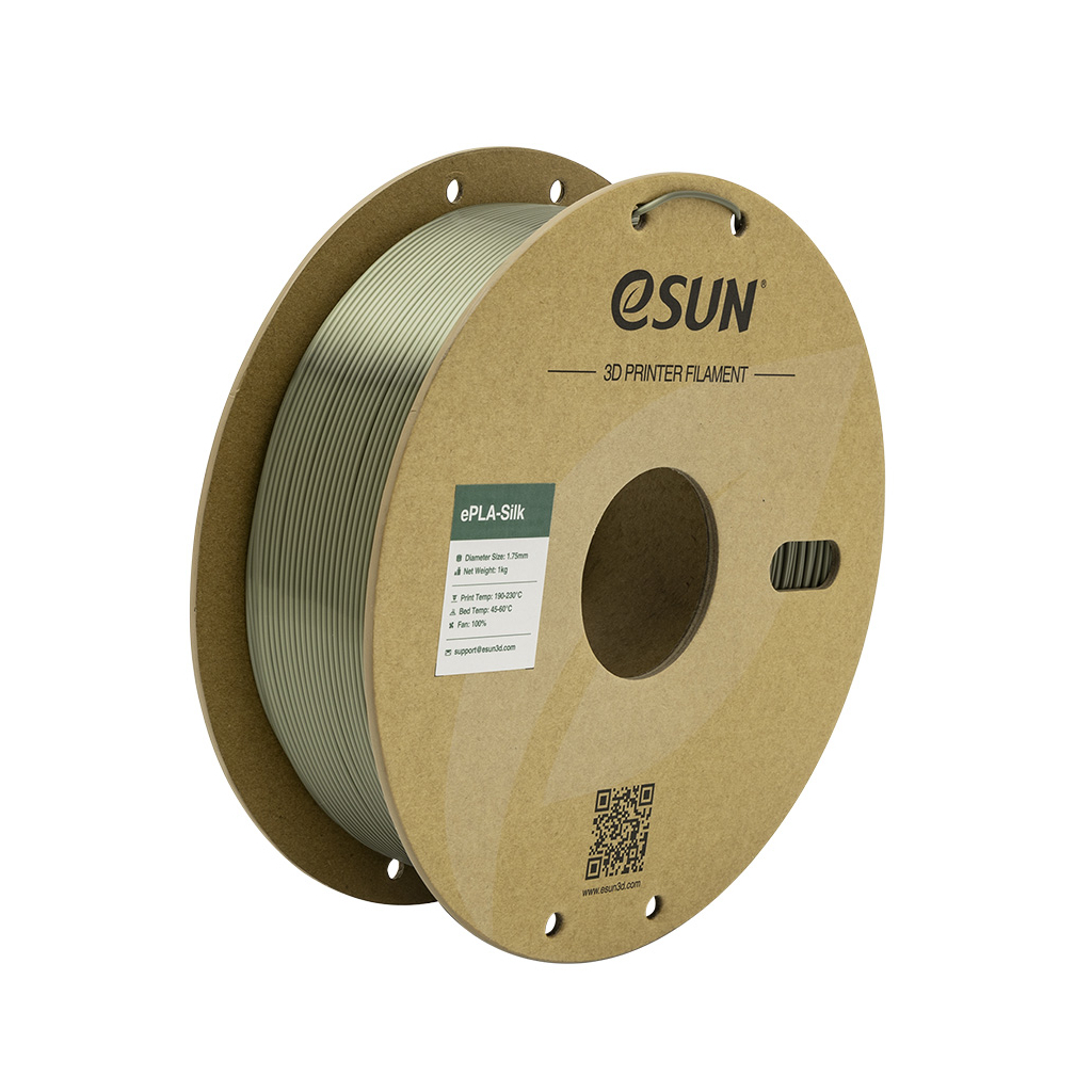 Пластик для 3D-принтера eSUN ePLA-Silk Metal 1.75мм, 1кг, bronze (ePLA-Silk-P175BR1) Пластик для 3D-принтера eSUN ePLA-Silk Metal 1.75мм, 1кг, bronze (ePLA-Silk-P175BR1)