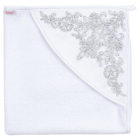 Крижма дитяча Pedaliza зі срібною вишивкою (291-white)