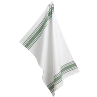 Kela kitchen towel Cora, 70x50 cm, white with a green stripe (12826) (00000027617)