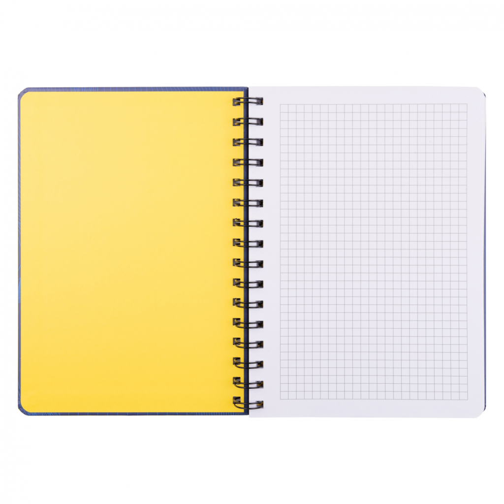 Блокнот Yes А5 80 аркушів на cпіралі з резинкою Smiley World клітинка (151832) Блокнот Yes А5 80 аркушів на cпіралі з резинкою Smiley World клітинка (151832)