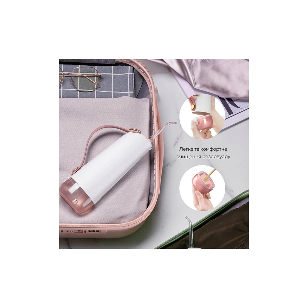 Іригатор Oclean W10 Pink NEW-2 NOZZLES (6970810555752)