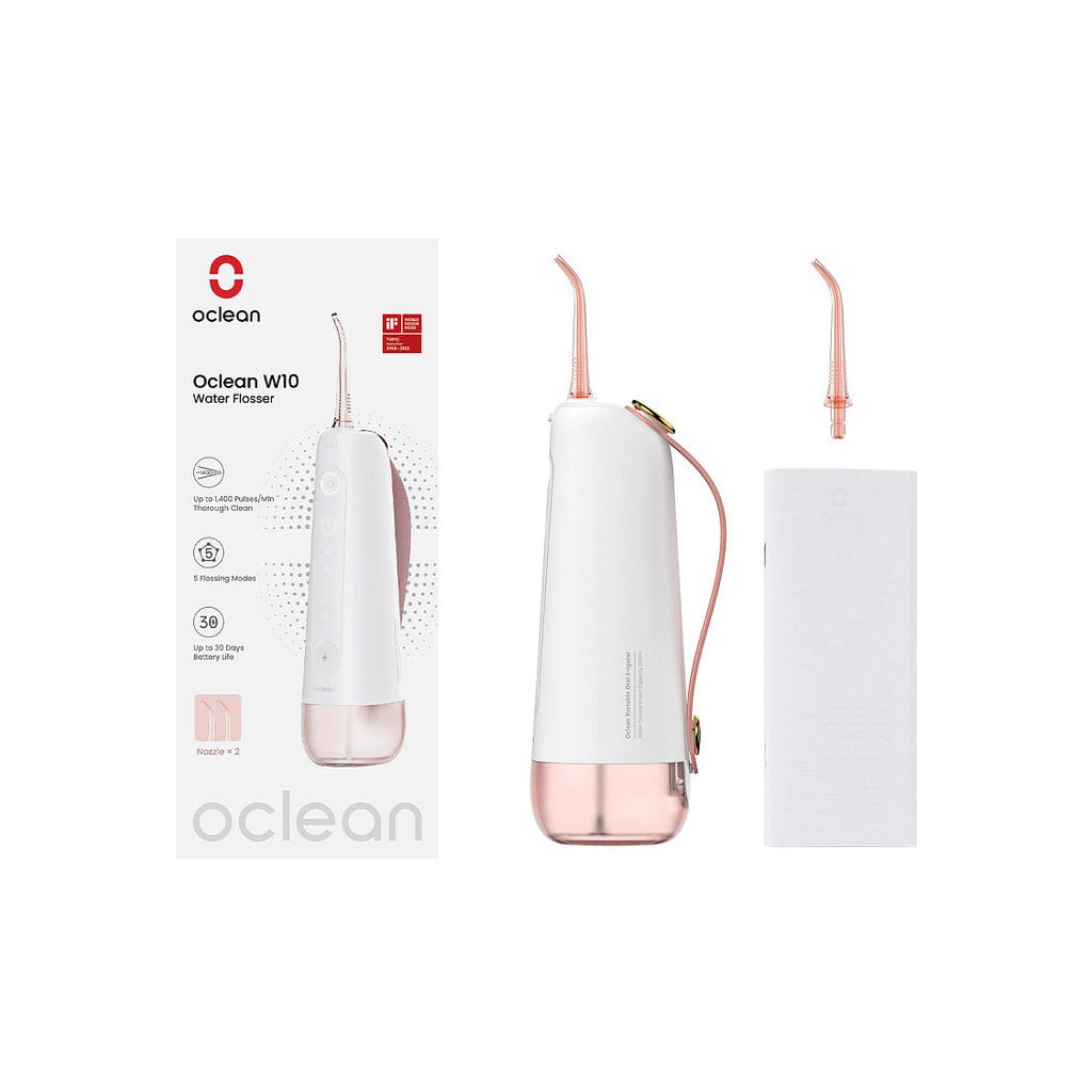 Іригатор Oclean W10 Pink NEW-2 NOZZLES (6970810555752)