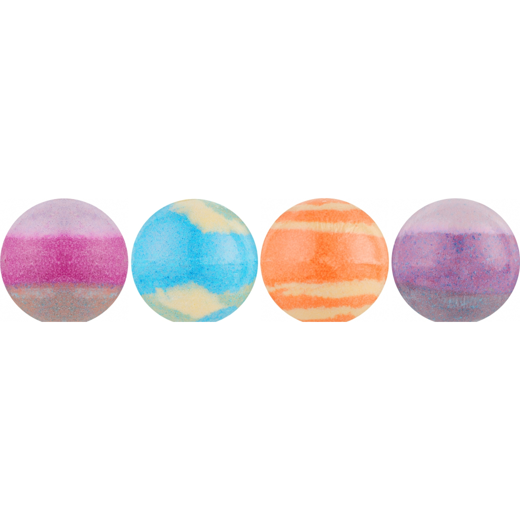 Бомбочка для ванни Kundal Bubble & Sparkling Bath Bomb Space Collection 4 шт (8809693251636)