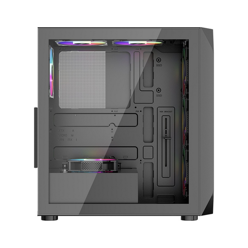 Корпус 1stPlayer AY7-BK-4F1 Корпус 1stPlayer AY7-BK-4F1
