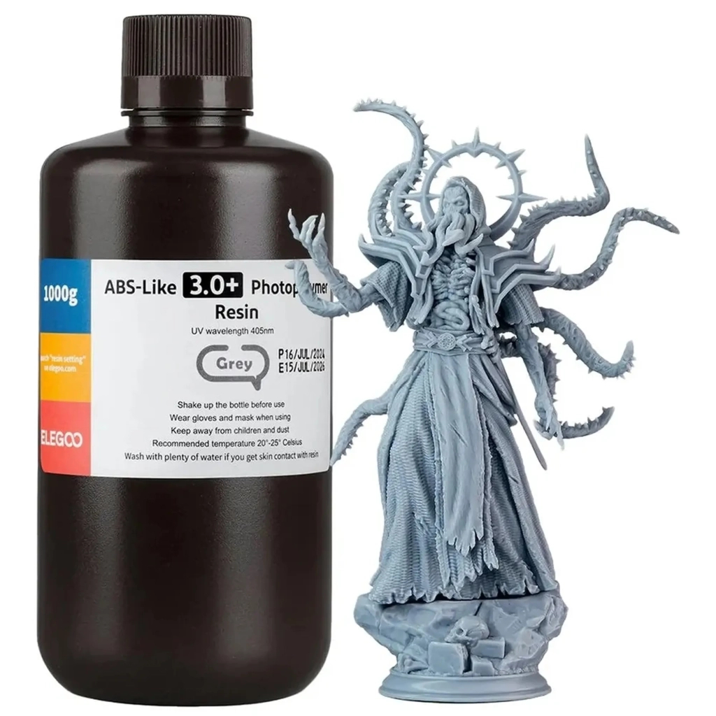 Фотополімерна смола ELEGOO Resin, ABS-like 3.0 plus 1кг, grey (50.103.0215) Фотополімерна смола ELEGOO Resin, ABS-like 3.0 plus 1кг, grey (50.103.0215)