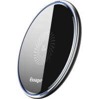 Зарядний пристрій Essager Wireless charger 15W Qi magnetic + cable USB-C 1.0m black (EWXZMX-JMB01)