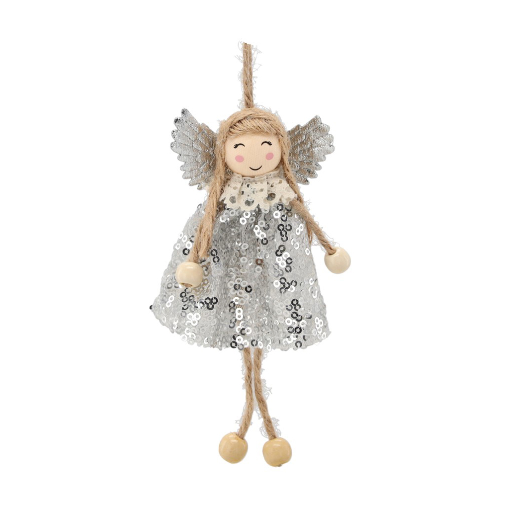 Ялинкова іграшка Chomik Фея" блискітки 7,5х16 см (5900779900615_3) Ялинкова іграшка Chomik Фея" блискітки 7,5х16 см (5900779900615_3)