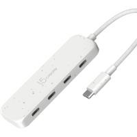 Hub J5create USB-C to 4xUSB-C 3.2 10Gbps white (JCH345EW-N)