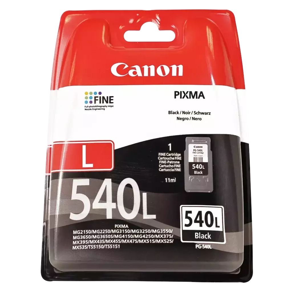 Картридж Canon PG-540 Black L 11ml, 300ст. blister (5224B010)