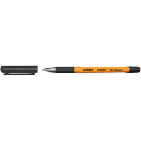 Ручка кулькова Stanger Fine point 0,7 мм, з грипом, зелена, 10 шт (M 0.7-18000300056)