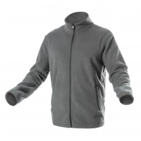 Кофта робоча Hoegert PASADER HT5K382-2XL 100% поліестер темно-сіра, 2XL (56) (HT5K382-2XL)