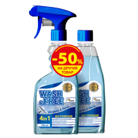Засіб для миття скла Wash&Free 500 мл + Запаска 500 мл (9200000990184)