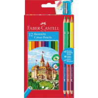 Colored pencils Faber-Castell Castle 12+3 colors with a hook (110312) (22086)