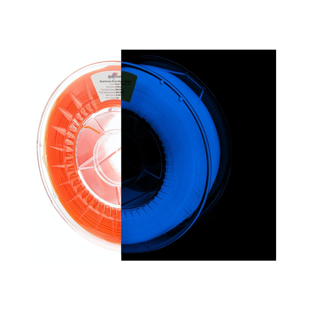 Пластик для 3D-принтера Spectrum PLA HS Premium 1.75mm 1kg Neon Orange UV (81051)