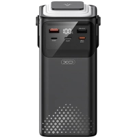 Батарея універсальна XO 50000mAh, PD/20W, QC/22,5W, Lamp, black (XO-PR286-BK)