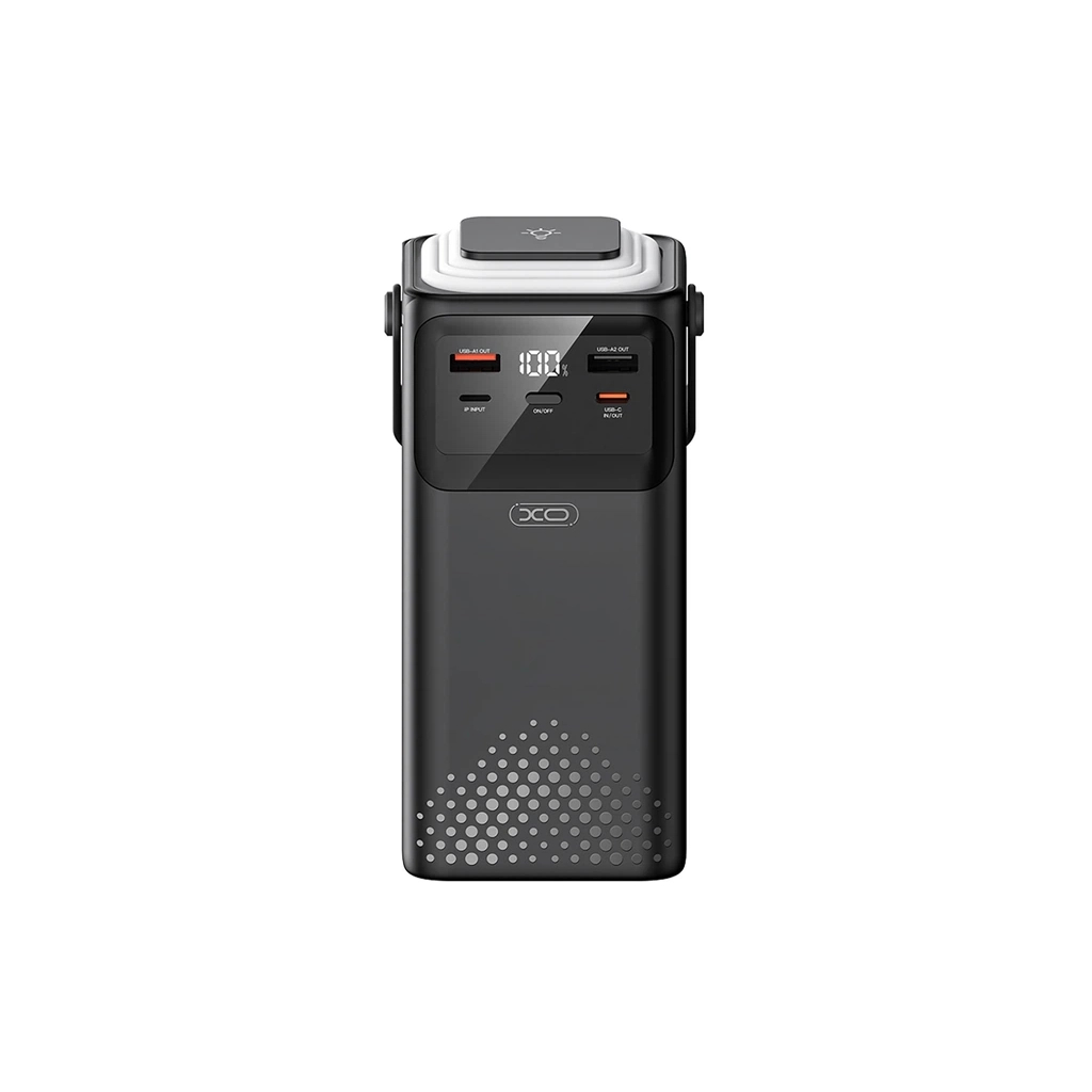 Повербанк XO 50000mAh, PD/20W, QC/22,5W, Lamp, black (XO-PR286-BK)