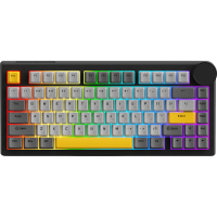 Клавіатура Ajazz AK820 V2 Coconut Flake Switch Wireless/Bluetooth/USB UA Black/Gray/Yellow (AK820-V2-CF-BGY)