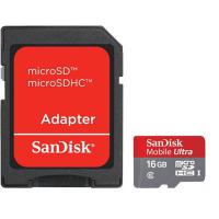 Карта пам'яті SanDisk 16Gb microSDHC Ultra class 6 (SDSDQY-016G-U46A)