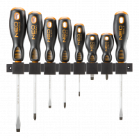 Set of Neo Tools slotted screwdrivers, 8 pcs. (04-207)