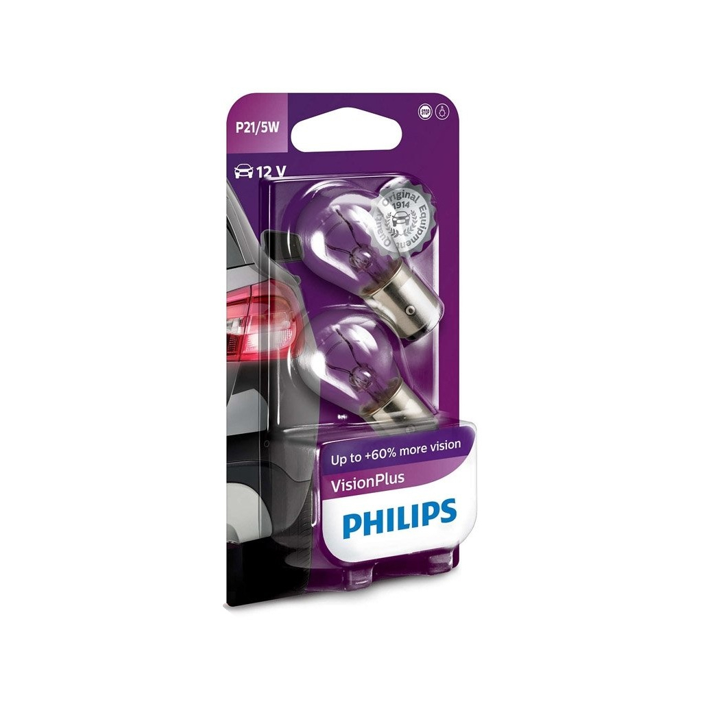 Автолампа Philips 21/5W (12499 VP B2)