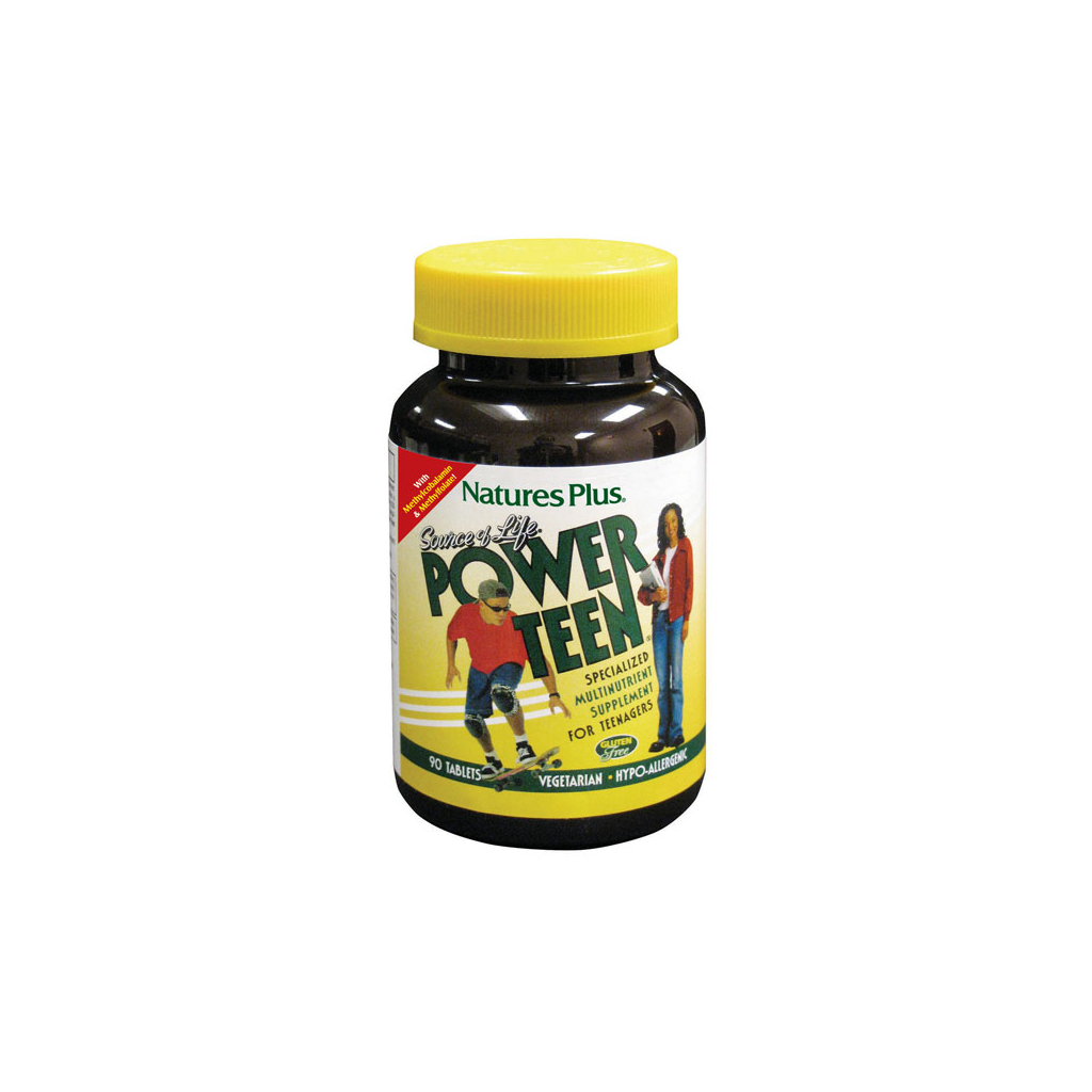 Мультивітамін Natures Plus Мультивітаміни для Підлітків, Power Teen, 90 таблеток (NAP-29991)