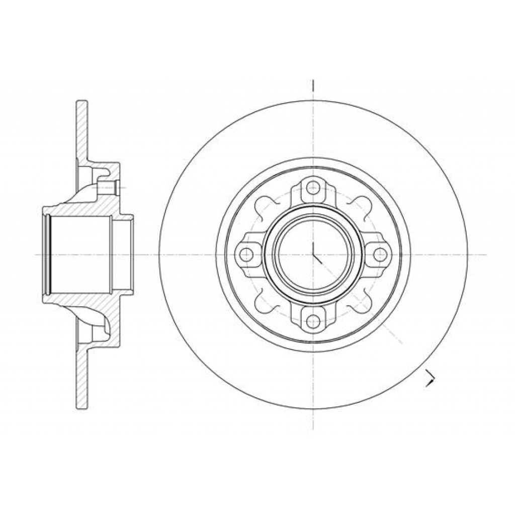 Гальмівний диск REMSA 61060.00 Гальмівний диск REMSA 61060.00