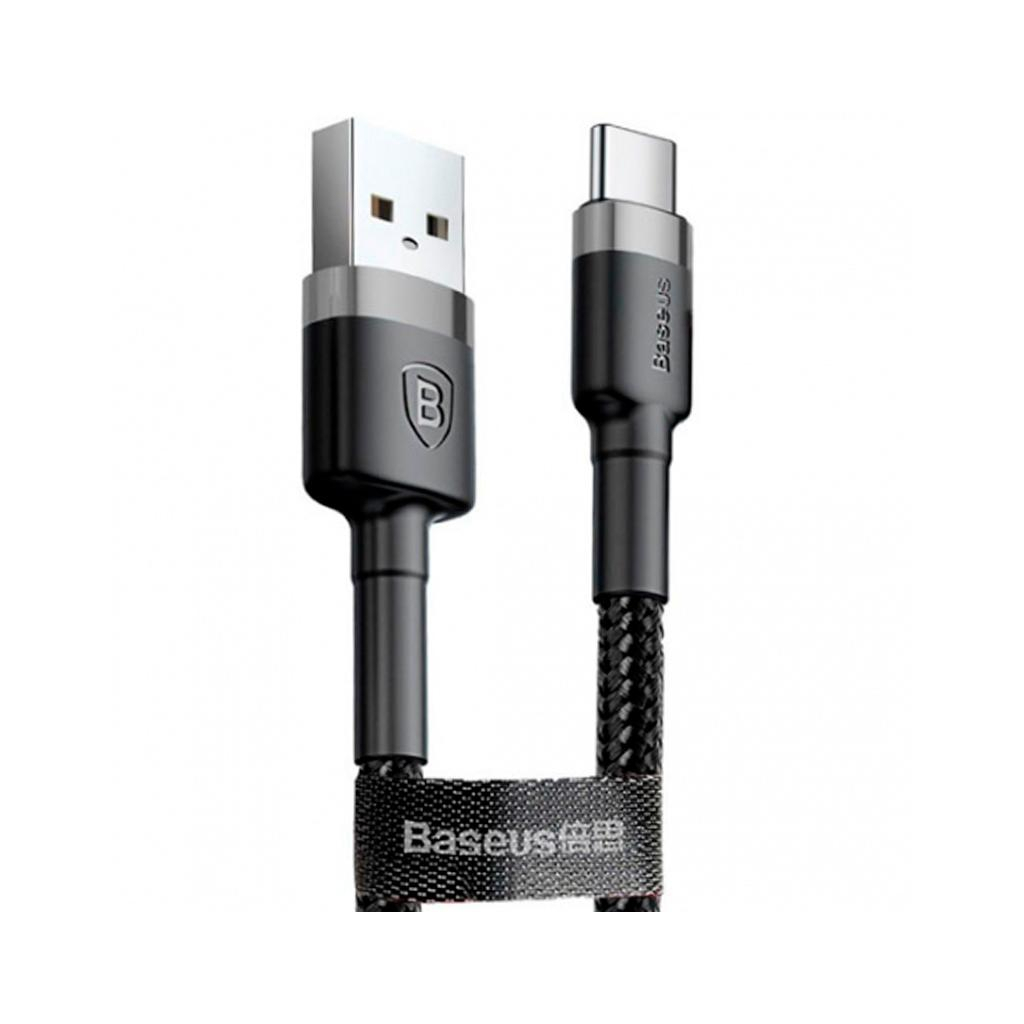 Дата кабель USB 2.0 AM to USB-C 1.0m 3A grey-black Baseus (CATKLF-BG1) Дата кабель USB 2.0 AM to USB-C 1.0m 3A grey-black Baseus (CATKLF-BG1)