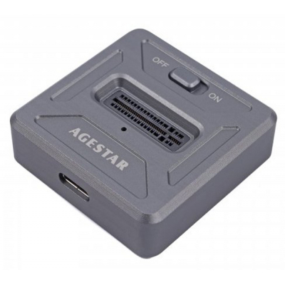 Docking station AgeStar USB3.1 Type C, M.2 NVME, 1 slot gray (31CBNV1C(GRAY))