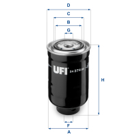 Fuel filter UFI 24.374.00