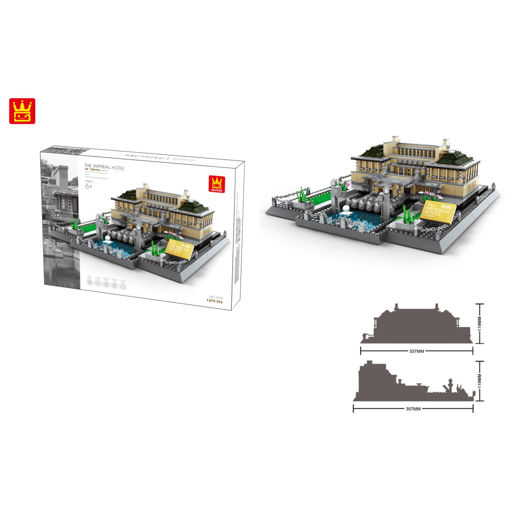 Конструктор Wange Імперіал Готель в Токіо, Японія (WNG-Imperial-Hotel) Конструктор Wange Імперіал Готель в Токіо, Японія (WNG-Imperial-Hotel)