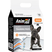 Пелюшки для собак AnimAll 60х60 см з активованим вугіллям 10 шт (4820224500751)
