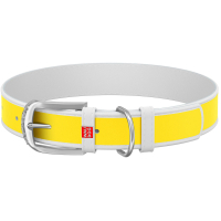 WAUDOG Design pet collar with QR passport "Batman 2" XXS W 12 mm L 19-25 cm (white) (0012-1004-15)