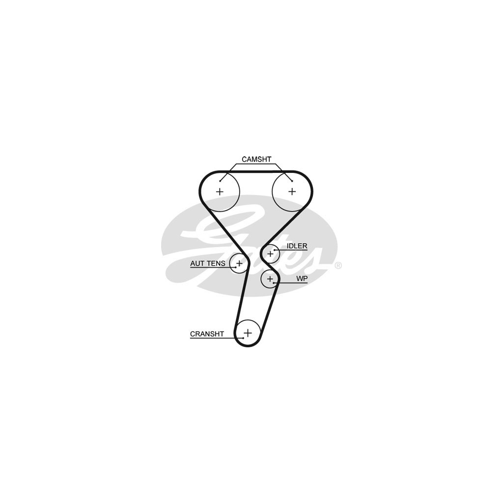 Комплект ременя ГРМ з помпой Gates KP35501XS