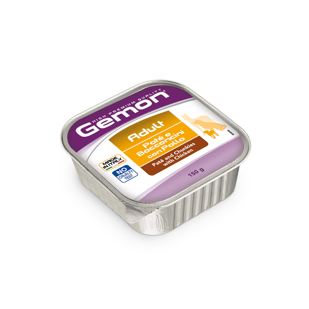 Вологий корм для собак Gemon Dog Wet Adult курка 150 г (8009470300292)