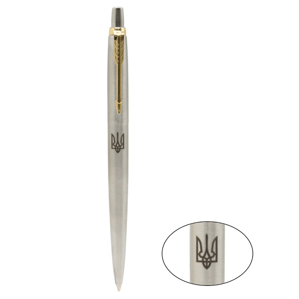 Ручка кулькова Parker JOTTER 17 UKRAINE SS GT BP Тризуб (16032_TR)