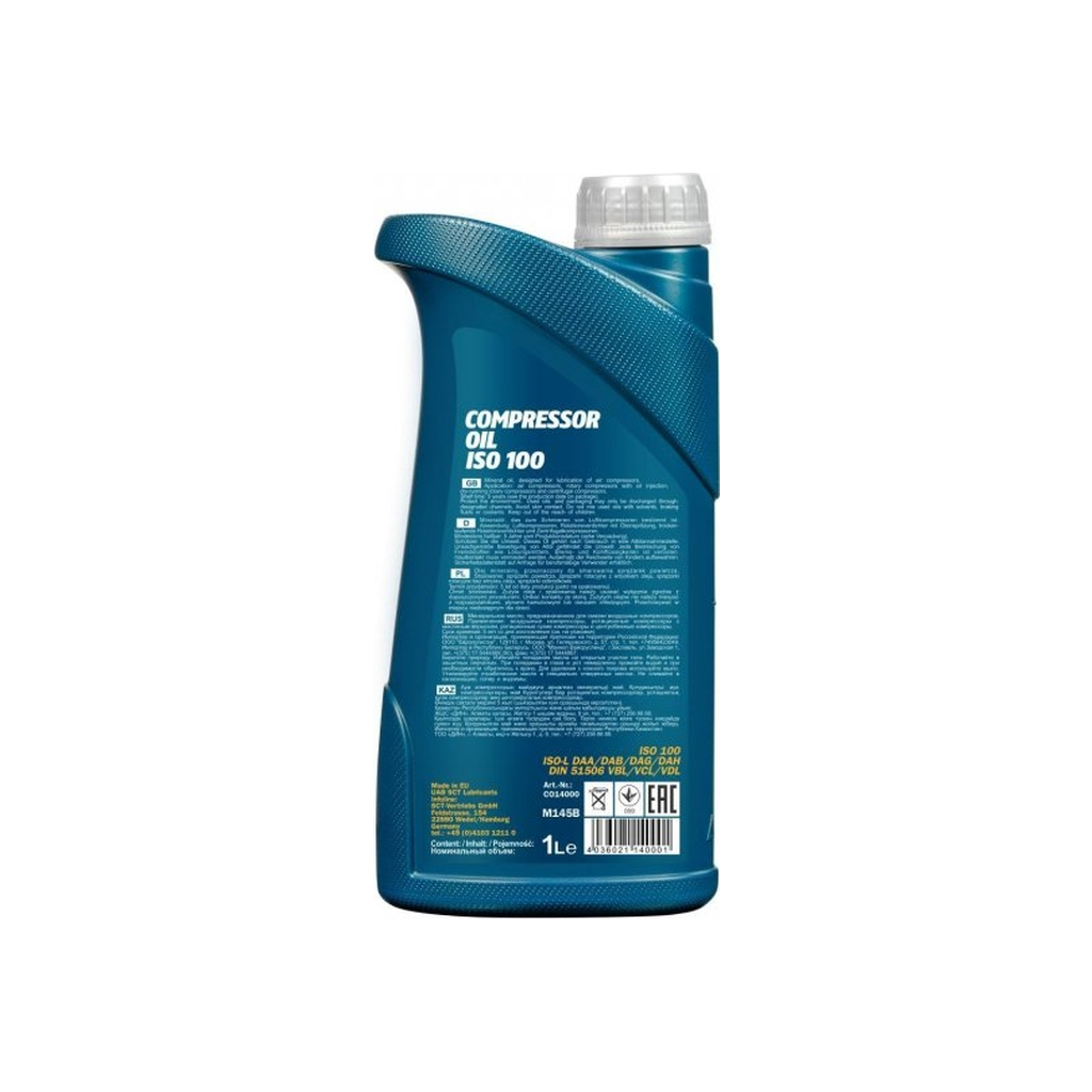 Компресорна олива Mannol Compressor Oil ISO 100 1л (MN2902-1)