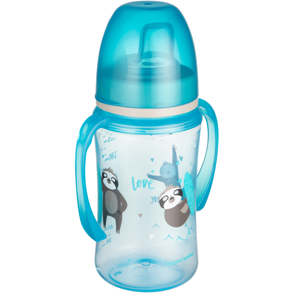 Поїльник-непроливайка Canpol babies EasyStart 240 мл -Sweet fun синя (35/208_blu)